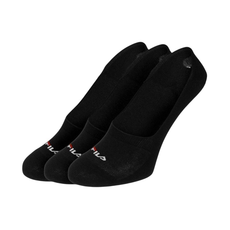 Fila Calcetines Silicone Heel Inside Ghost 3 Packs Nego Black