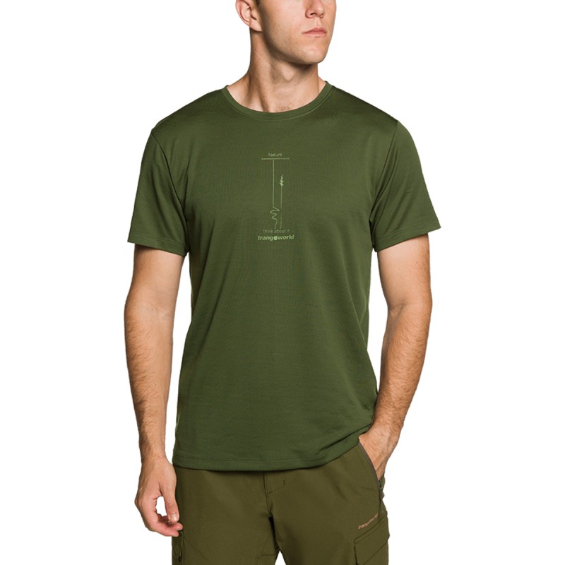 Trangoworld Camiseta Adigo Verde Osscuro Hombre