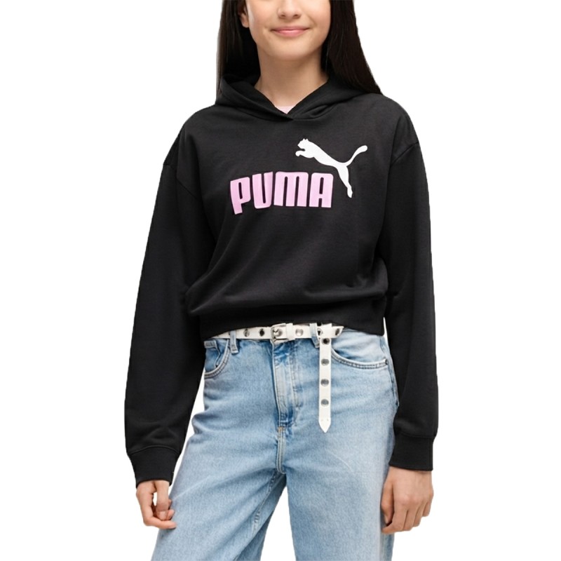 Puma Sudadera Ess 2 Color Logo Hoodie Negro Black Niño