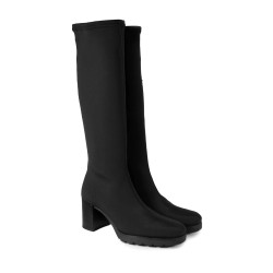 Miss Elastic Bota Menphis Licra Negro Mujer