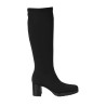 Miss Elastic Bota Menphis Licra Negro Mujer