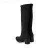 Miss Elastic Bota Menphis Licra Negro Mujer