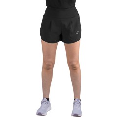 Asics Short Running Road 3.5in Short Negro Mujer