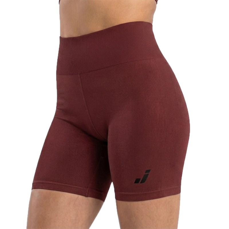 Joluvi Pantalón Corto Mallas Mia Hot Burdeos Mujer