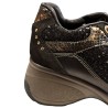 Cetti Zapatilla Casual C-1414 Sra Marrón Oscuro Dorado Mujer