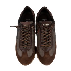 Cetti Zapatilla Casual C-1259 Marrón Mesh Oxido Hombre