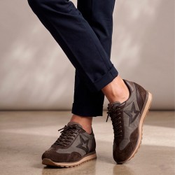 Cetti Zapatilla Casual C-1259 Marrón Mesh Oxido Hombre