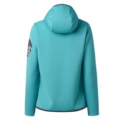 Ternua Pull Spot Hood 1/2 Zip Azul Menta Blue Mint Mujer