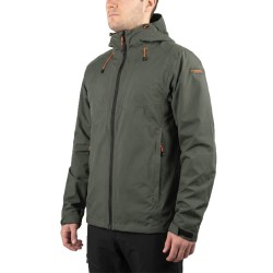 Ternua Workwear Chaqueta Impermeable Deba Gris Deep Fir Green Hombre