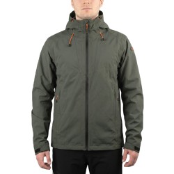 Ternua Workwear Chaqueta Impermeable Deba Gris Deep Fir Green Hombre