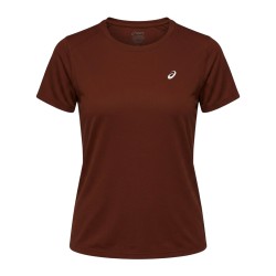 Asics Camiseta Running Asics Core Rojo Singed Red Mujer