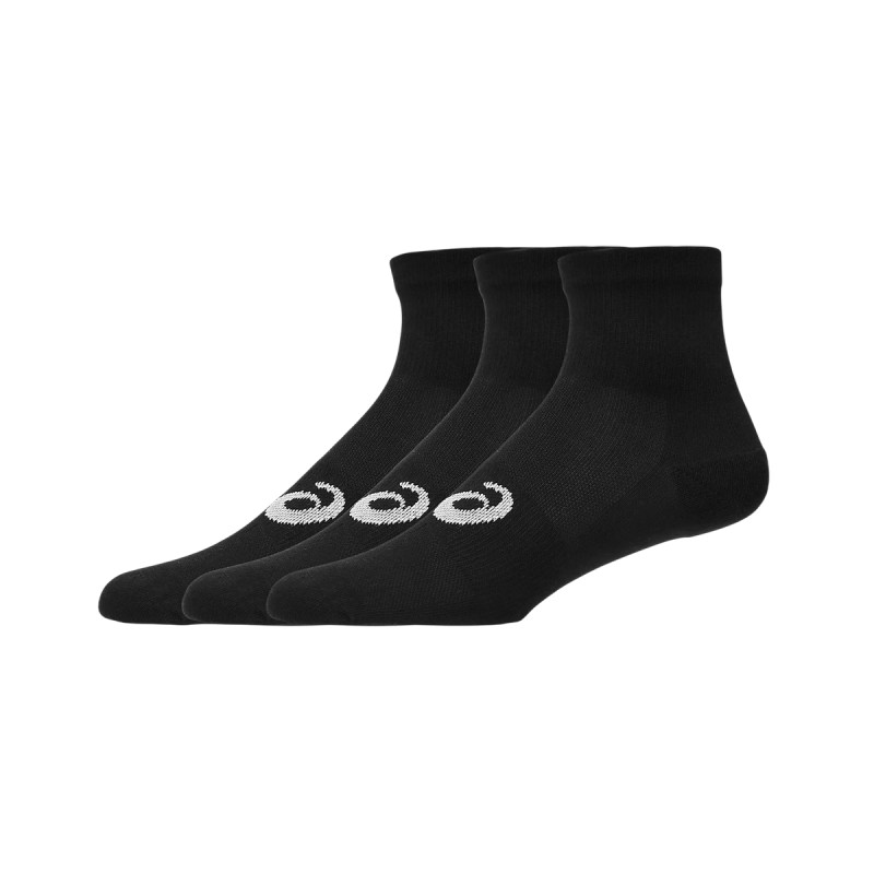 Asics Calcetines 3 Pack Quarter Sock Negro Performance Black