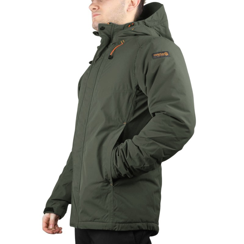 Ternua Chaqueta Fibras Biduze Gris Naranja Deep Fir Green Hombre