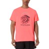 Asics Camiseta Running Fujitrail Logo Rosa Coral Fosforito Sun Coral Hombre