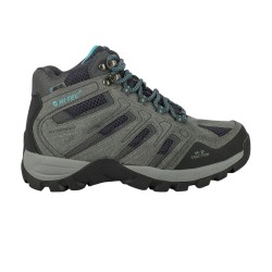 Hi-tec Bota Torca Mid Wp Cool Grey Navy Blue Curacao Gris Azul Mujer
