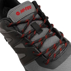 Hi-Tec Zapatilla Voyager 2 Negro Gris Rojo Black Gray Rinstripe Salsa Hombre