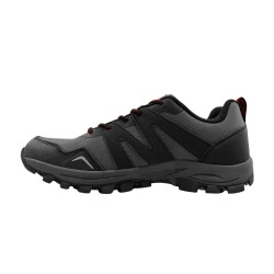 Hi-Tec Zapatilla Voyager 2 Negro Gris Rojo Black Gray Rinstripe Salsa Hombre