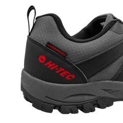Hi-Tec Zapatilla Voyager 2 Negro Gris Rojo Black Gray Rinstripe Salsa Hombre