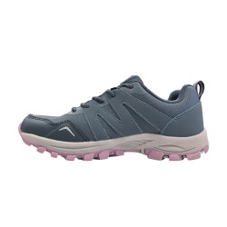 Hi-Tec Zapatilla Trekking Voyager 2 WP Azul Rosa FlintStone Elderberry Glacier Grey Mujer