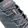 Hi-Tec Zapatilla Trekking Voyager 2 WP Azul Rosa FlintStone Elderberry Glacier Grey Mujer
