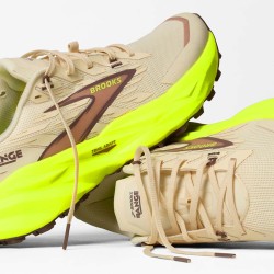 Brooks Zapatilla Trail Running Range Beige Amarillo Sand Nightlife Mujer