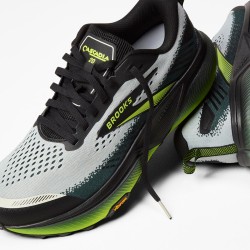 Brooks Zapatilla Trail Running Cascadia 20 Gris Verde Amarillo Grey Black Hombre