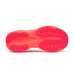Saucony Zapatilla Running Ride 19 Rojo Fosforito Vizired Rouge Mujer