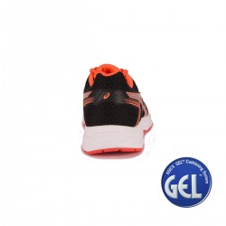 Asics Gel Contend 4 Black Silver Flash Coral Mujer