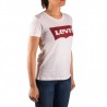 Levi's Camiseta The Perfect Tee Blanco y Rojo Mujer