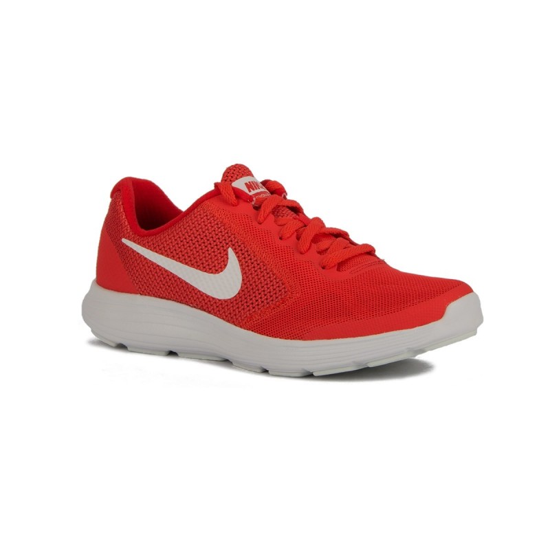 Nike Revolution 3 GS Tracked Red Rojo Niño