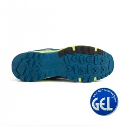 Asics Gel FujiAttack 5 Thunder Blue Silver Safety Yellow Hombre