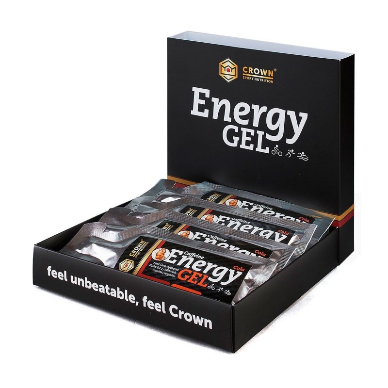 Crown Sport Nutrition Energy Gel Cola Pack de 12