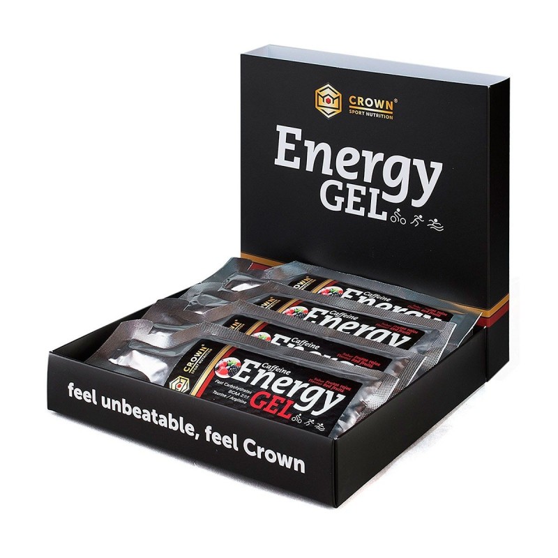 Crown Sport Nutrition Energy Gel Frutos Rojos Pack de 12