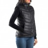 Montbell Chaleco Plumas Highland Hooded Vest Negro Mujer