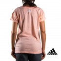 Adidas Camiseta Ess Lin Lo Tee Rosa Mujer