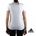 Adidas Camiseta Essentials Linear Slim Tee Blanco White Mujer