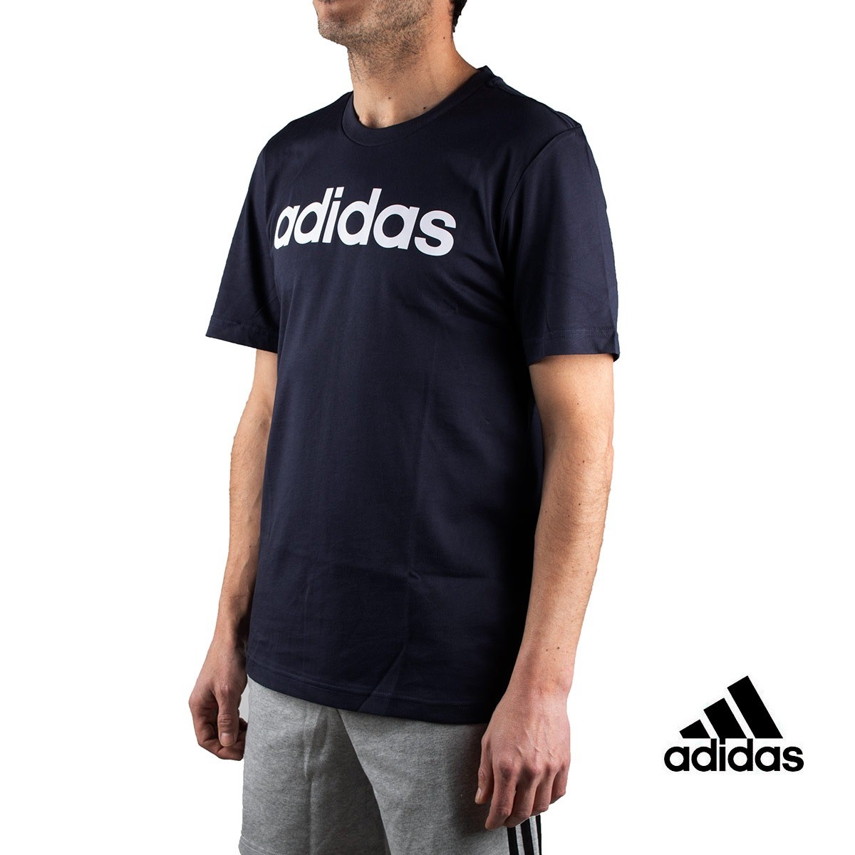 revelación márketing emergencia Adidas Camiseta Essentials Linear T-shirt Azul Marino Hombre