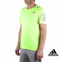 Adidas Camiseta Own the Run Tee Amarillo Fluor Hombre