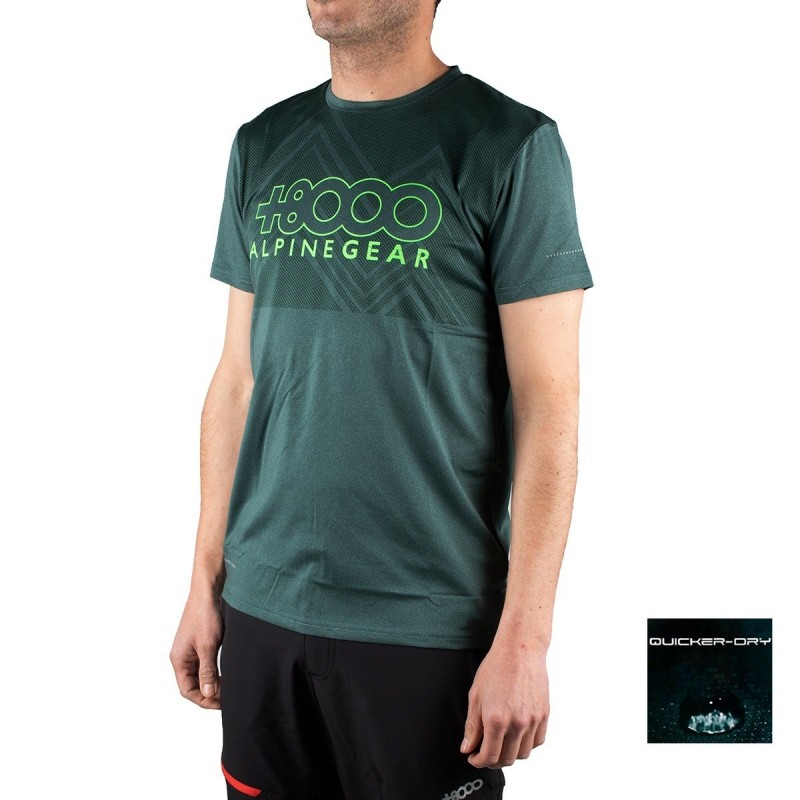 +8000 Camiseta Aquari 19V Verde oscuro vigore Hombre