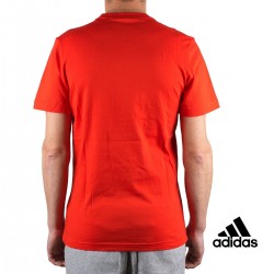Adidas Camiseta Essentials Linear Brush T-shirt Rojo Hombre