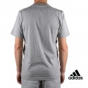 Adidas Camiseta Essentials Linear Brush T-shirt Gris Hombre