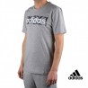 Adidas Camiseta Essentials Linear Box Al Over Print T-shirt Gris Hombre