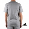 Adidas Camiseta Essentials Linear Box Al Over Print T-shirt Gris Hombre
