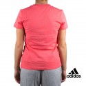 Adidas Camiseta Essentials Linear Slim Tee Coral Mujer