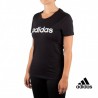 Adidas Camiseta Essentials Linear Negra Mujer