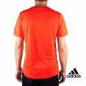 Adidas Camiseta Essentials 3 Stripes T-Shirt Naranja Reflectante Hombre