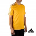 Adidas Camiseta Essentials 3 Stripes T-Shirt Amarilla Hombre