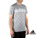 Adidas Camiseta Linear Graphic Gris Hombre