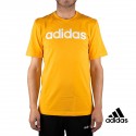 Adidas Camiseta Essentials Linear Logo Amarilla Hombre