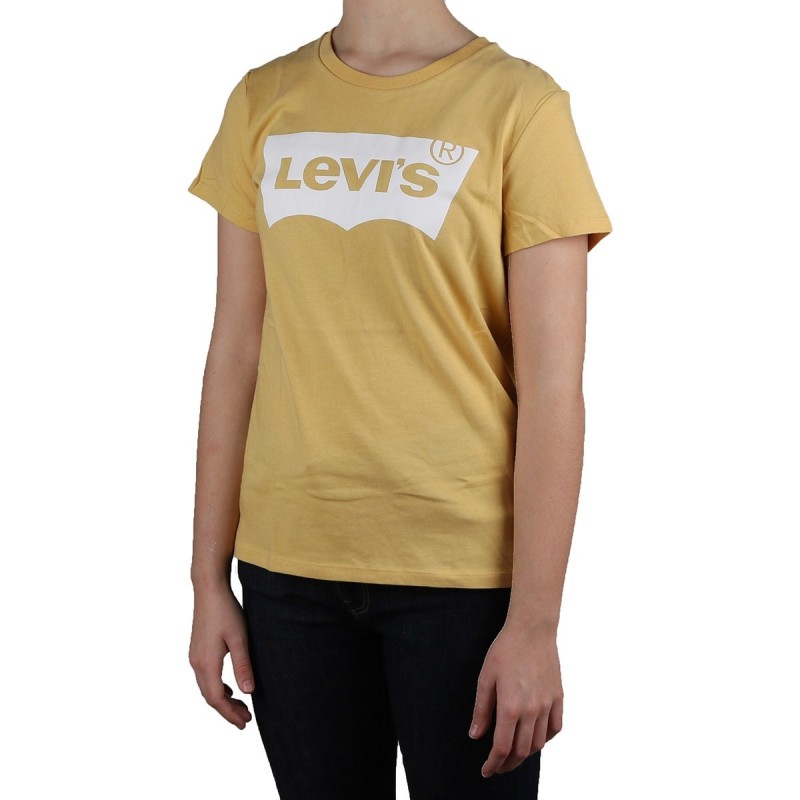 Levis Camiseta The Perfect Tee Amarillo Yellow Ochre  Mujer